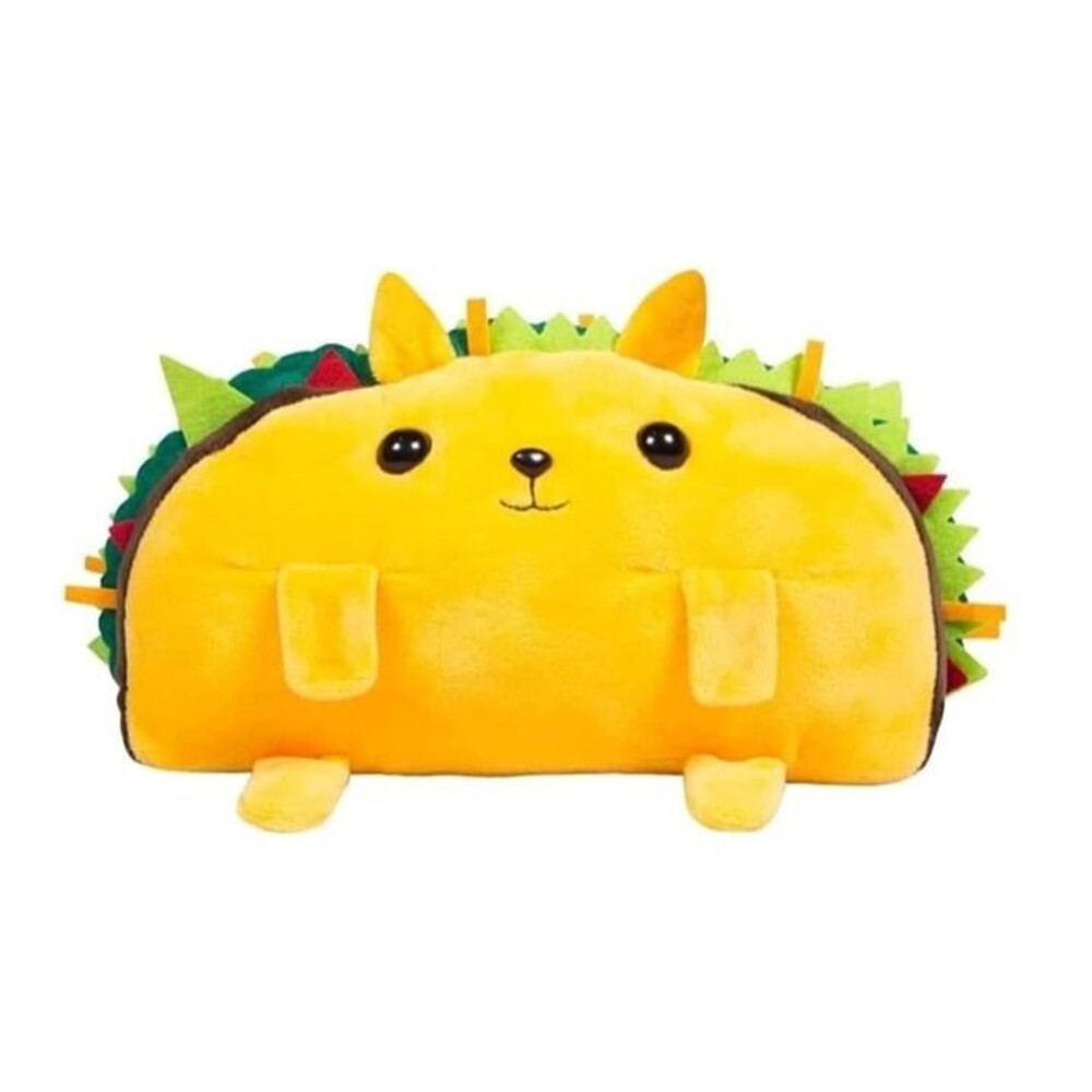 Exploding Kittens Tacocat NWT includes Game Card 7" Plush Stuffed Animal Yellow
